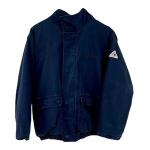 Bulwark FR Flame Resistance quilted hood, bomber jacket XL regular navy blue